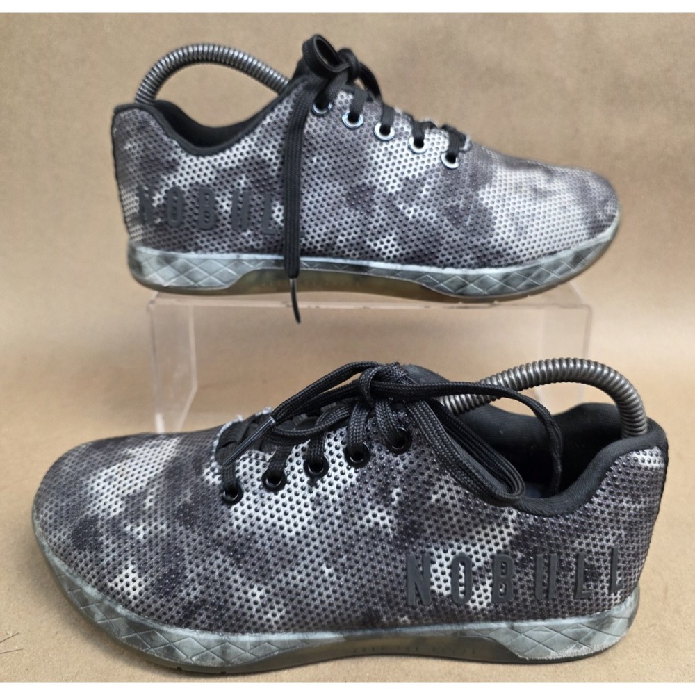 No Bull Sz 8 Womens  Unisex Tie Dye Trainers Black Gray Tie-Dye Shoes